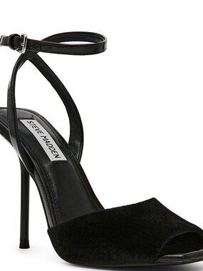Steve Madden Lilac Ankle Strap Sandal - black - size 9